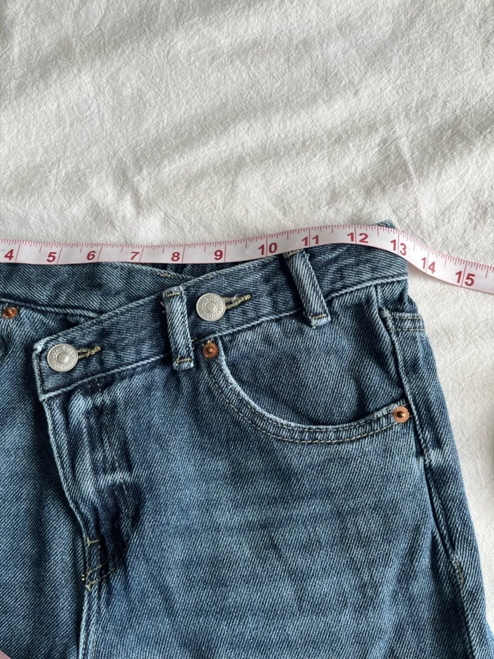 Zara Kids Wide Leg Jeans Blue Denim Baggy High Waist 11-12 Years Gorpcore Retro - Picture 9 of 16